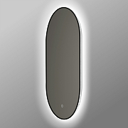 Зеркало Vincea 50 VLM-3AU900B с подсветкой Черное с сенсорным выключателем и диммером-1