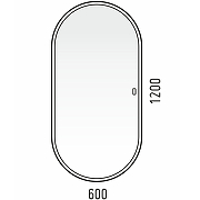 Зеркало Corozo Европа 120 LED SD-00000842 с подсветкой с сенсорным выключателем-4