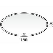 Зеркало Corozo Ориго 120 LED SD-00001277 с подсветкой с сенсорным выключателем-3