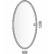 Зеркало Corozo Ориго 120 LED SD-00001277 с подсветкой с сенсорным выключателем-4