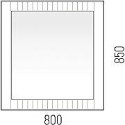 Зеркало Corozo Терра 80 SD-00001327 Графит матовый-4