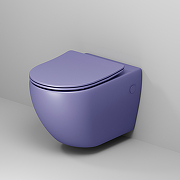 Унитаз Grossman Color GR-4411LIMS подвесной Фиолетовый матовый с сиденьем Микролифт-3