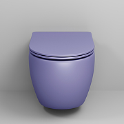 Унитаз Grossman Color GR-4411LIMS подвесной Фиолетовый матовый с сиденьем Микролифт-4