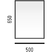 Зеркало Corozo Гольф 50 SD-00000630 с фацетом-4