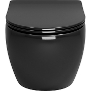 Унитаз Grossman Color GR-4455BS подвесной Черный глянцевый с сиденьем Микролифт-1