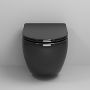 Унитаз Grossman Color GR-4455BS подвесной Черный глянцевый с сиденьем Микролифт-4