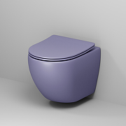 Унитаз Grossman Color GR-4455LIMS подвесной Фиолетовый матовый с сиденьем Микролифт-3