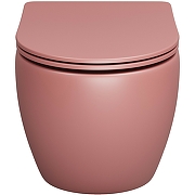 Унитаз Grossman Color GR-4411PIMS подвесной Розовый матовый с сиденьем Микролифт-1