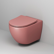 Унитаз Grossman Color GR-4411PIMS подвесной Розовый матовый с сиденьем Микролифт-5