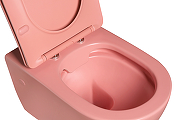 Унитаз Grossman Color GR-4411PIMS подвесной Розовый матовый с сиденьем Микролифт-4
