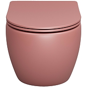 Унитаз Grossman Color GR-4455PIMS подвесной Розовый матовый с сиденьем Микролифт-1