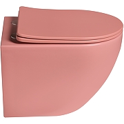 Унитаз Grossman Color GR-4455PIMS подвесной Розовый матовый с сиденьем Микролифт-3