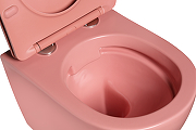 Унитаз Grossman Color GR-4455PIMS подвесной Розовый матовый с сиденьем Микролифт-4