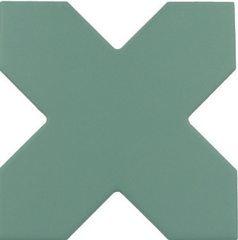 коллекция плитки global tile porto шеврон Керамогранит Equipe Porto Cross Pickle Green 30621 20x20 см