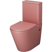 Унитаз компакт Grossman Color GR-4480PIMS Розовый матовый с бачком и сиденьем Микролифт