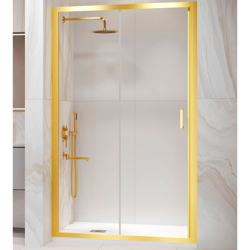 Душевая дверь RGW Passage PA-14Gb 130 41081413-16 профиль Золото брашированное стекло прозрачное душевая дверь rgw passage pa 104gb 90 060810409 16 профиль золото брашированное стекло прозрачное