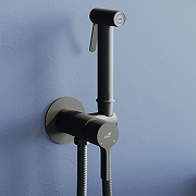 Гигиенический душ со смесителем RGW Shower Panels SP-206B 511408206-04 Черный матовый-1