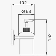 Дозатор для жидкого мыла D-Lin D295222 Черный матовый-1