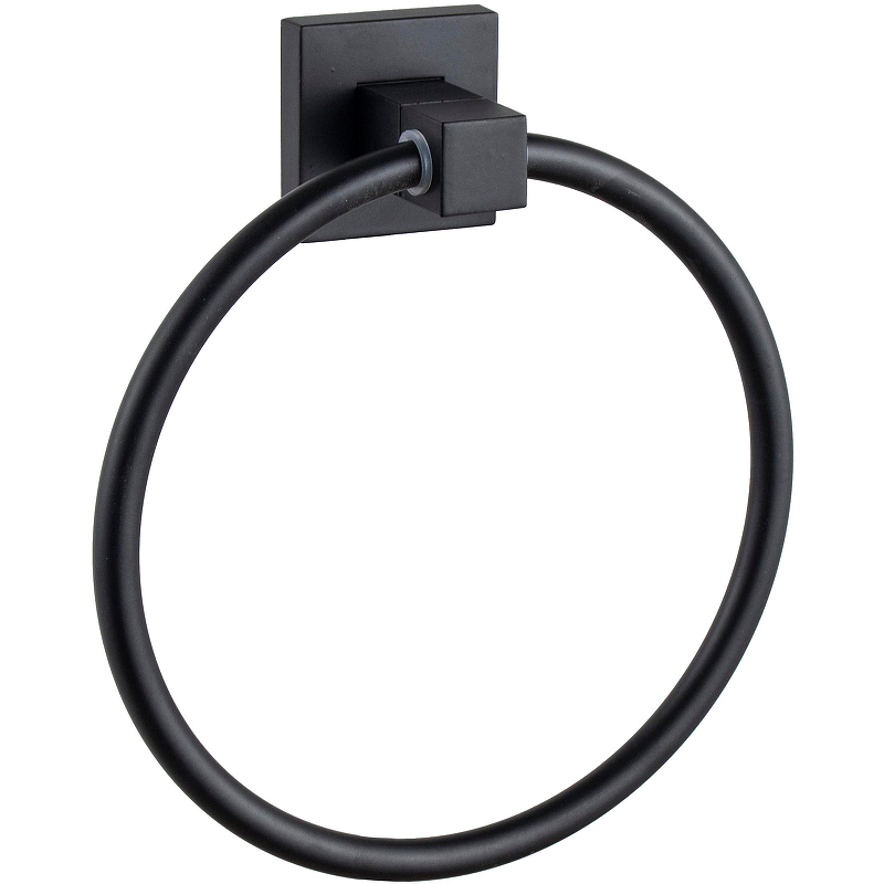 Кольцо для полотенец D-Lin D230222 Черное матовое кольцо для полотенец frap f302 f30204 черное матовое