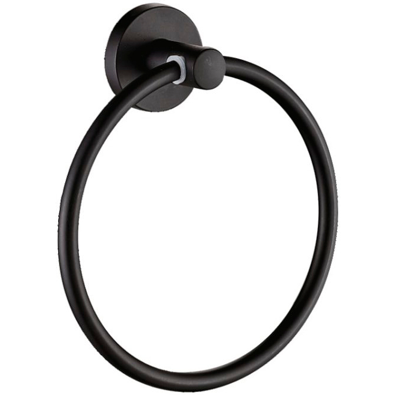 Кольцо для полотенец D-Lin D230111 Черное матовое кольцо для полотенец frap f302 f30204 черное матовое