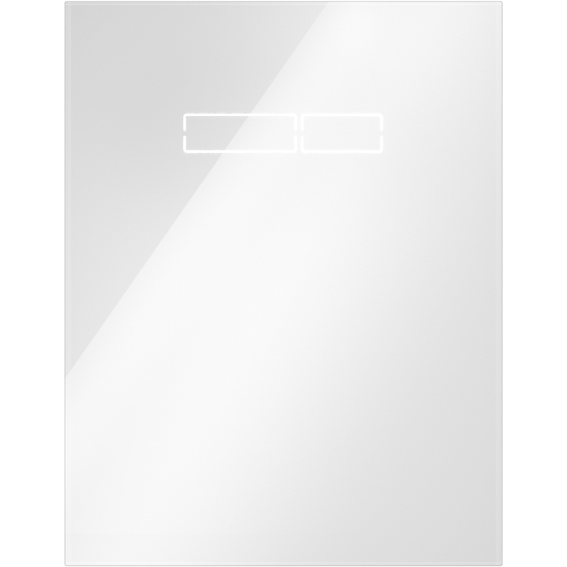 Клавиша смыва Tece Lux 9650002 для унитаза Белая стеклянная панель с клавишей смыва tece lux сенсорный блок управления sen touch стекло черное 9650003