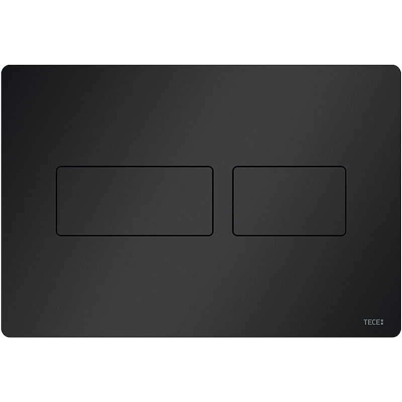 Клавиша смыва Tece Solid 9240416 Черная матовая стеклянная панель с клавишей смыва tece lux механический блок управления стекло черное клавиши хром глянцевый 9650004