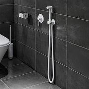 Гигиенический душ со смесителем Timo Saona 2389/16SM Белый матовый-1