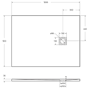 Душевой поддон из искусственного камня BelBagno Uno 120x90 TRAY-MR-UNO-AH-120/90-35-W Белый-4