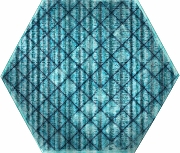 Керамогранит ITT Ceramic Tribu Blue Shiny Hexa 23,2х26,7 см