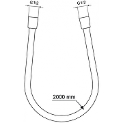 Душевой шланг Ideal Standard Ideal Flex BE200AA Хром-2