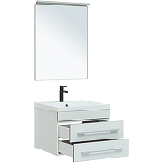 Комплект мебели для ванной Aquanet Верона New 58 281102 подвесной Белый матовый-3
