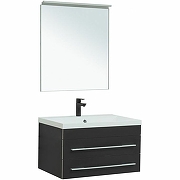 Комплект мебели для ванной Aquanet Верона New 75 281105 подвесной Черный матовый