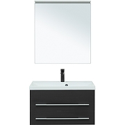 Комплект мебели для ванной Aquanet Верона New 75 281105 подвесной Черный матовый-1