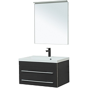 Комплект мебели для ванной Aquanet Верона New 75 281105 подвесной Черный матовый-2