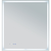 Зеркало Aquanet Оптима 70 288964 с подсветкой с сенсорным выключателем, часами и подогревом-1