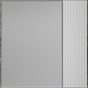 Зеркальный шкаф Style Line Стокгольм 70 ЛС-00002322 Белый рифленый софт