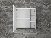 Зеркальный шкаф Style Line Стокгольм 70 ЛС-00002322 Белый рифленый софт-3