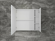 Зеркальный шкаф Style Line Стокгольм 80 ЛС-00002324 Белый рифленый софт-3
