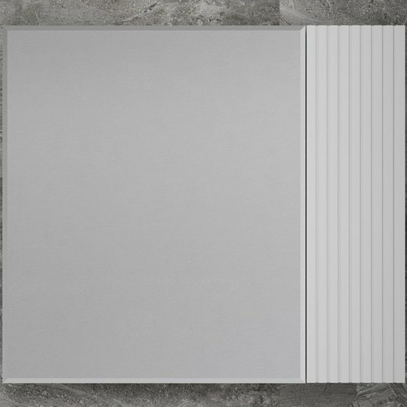 Зеркальный шкаф Style Line Стокгольм 80 ЛС-00002324 Белый рифленый софт урбан 922 шкаф для посуды белый супермат софт тач мдф лдсп