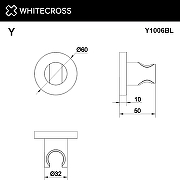 Держатель ручного душа Whitecross Y chrome Y1006CR Хром-2