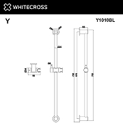 Душевая штанга Whitecross Y chrome Y1010CR Хром-2