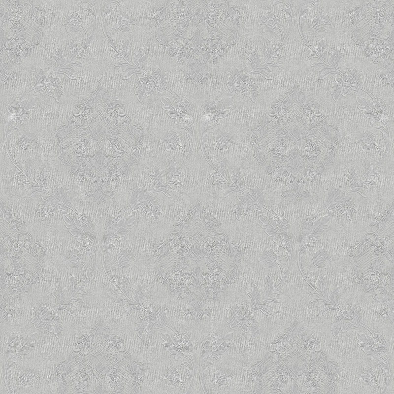 цена Обои Grandeco Avrora A66803 Винил на флизелине (1,06*10,05) Серый/Серебряный, Дамаск
