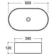 Раковина-чаша Aqueduto Espiral 60 ESP0240 Черная матовая-2