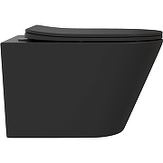 Унитаз Aqueduto Cone CON0140 подвесной Черный матовый с сиденьем Микролифт-1