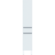 Шкаф пенал SanVit Кубэ-3 К 32 pkube3w с бельевой корзиной Белый глянцевый