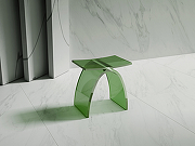 Стульчик для ванной Abber Kristall AT1739Emerald Зеленый-2
