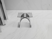 Стульчик для ванной Abber Kristall AT1739Perle Прозрачный-3