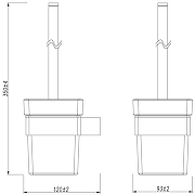 Ершик для унитаза Lemark Smooth Line 9761019 Хром-3