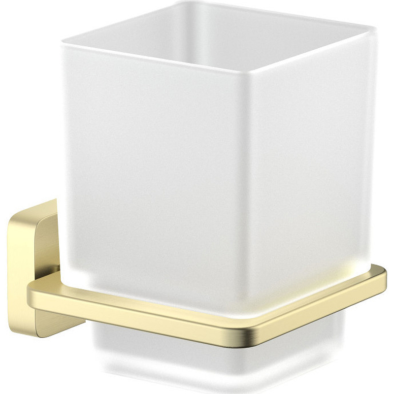 Стакан для зубных щеток Schein Klimt 9231BG Золото матовое держатель туалетной бумаги schein klimt 9245bg с полкой золото матовое