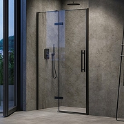 Душевая дверь Ravak Cool COSD2-100 X0VVAC300Z1 профиль Черный стекло Transparent-1